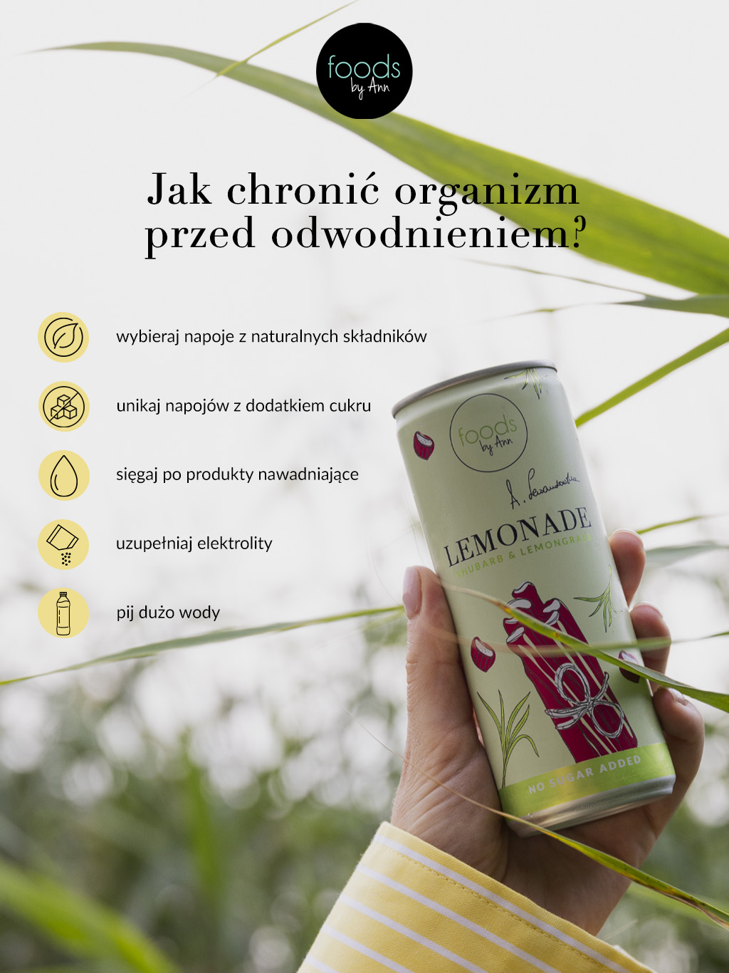 Infografika obrazująca porady, jak chronić organizm przed odwodnieniem