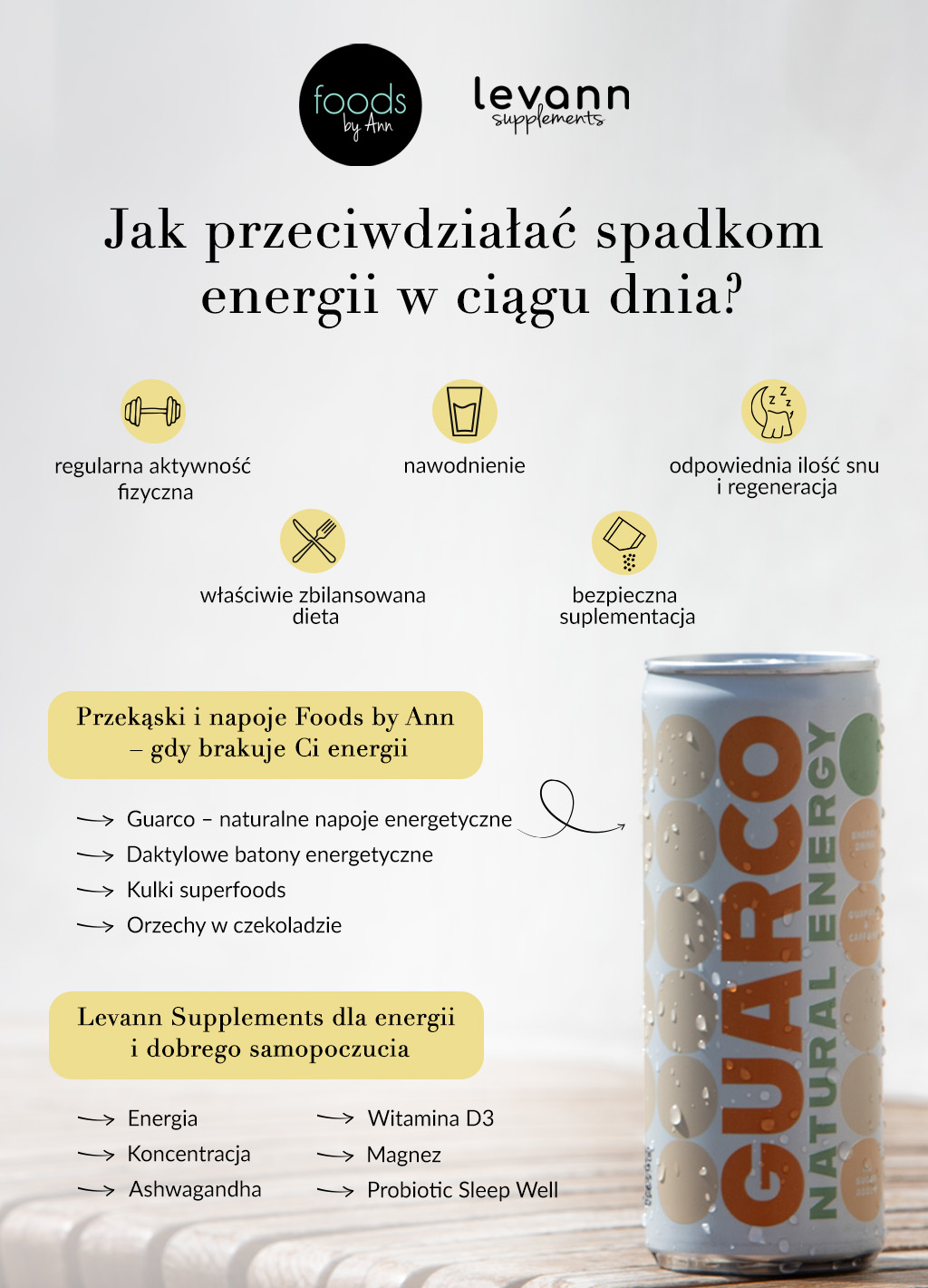 Jak przeciwdziałać spadkom energii w ciągu dnia?