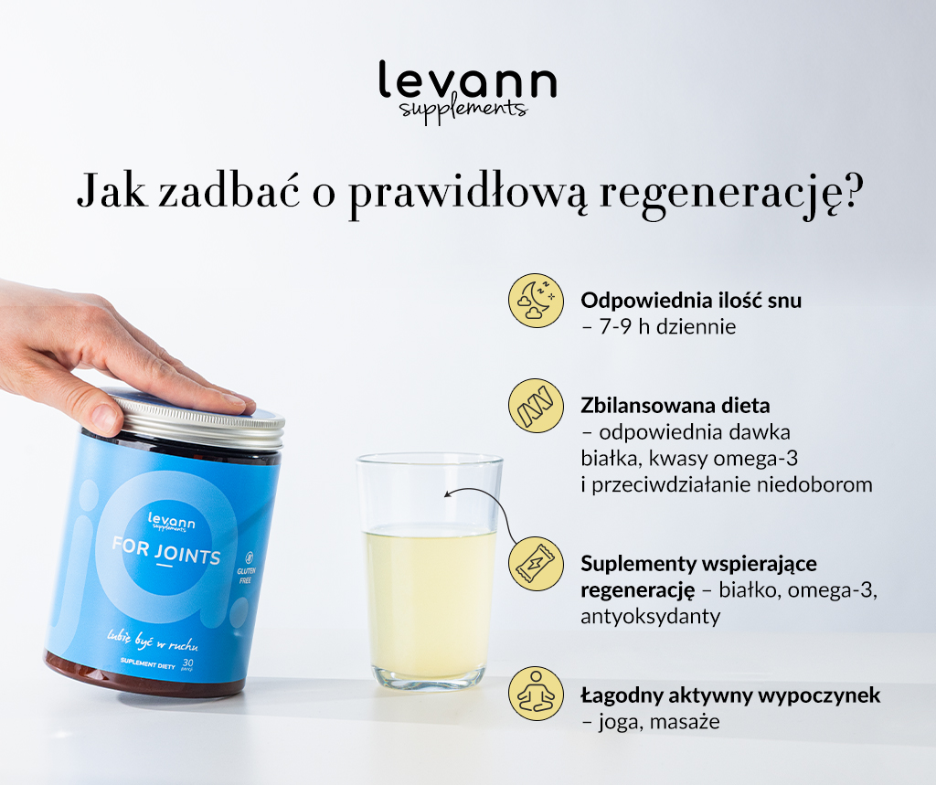 Jak zadbać o prawidłową regenerację? - infografika.