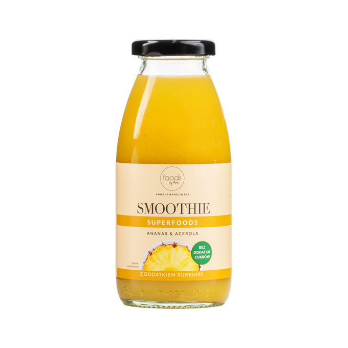 Pineapple & Acerola Smoothie in a bottle, 250 ml