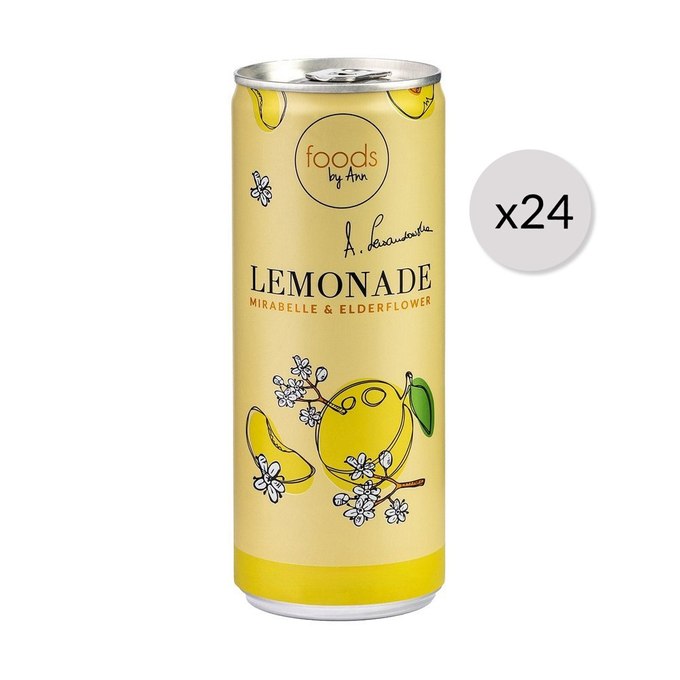 Lemonade mirabelle & elderberry, 24 x 250 ml