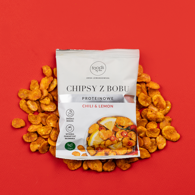 Chili & Lemon Broad Bean Chips, 60 g