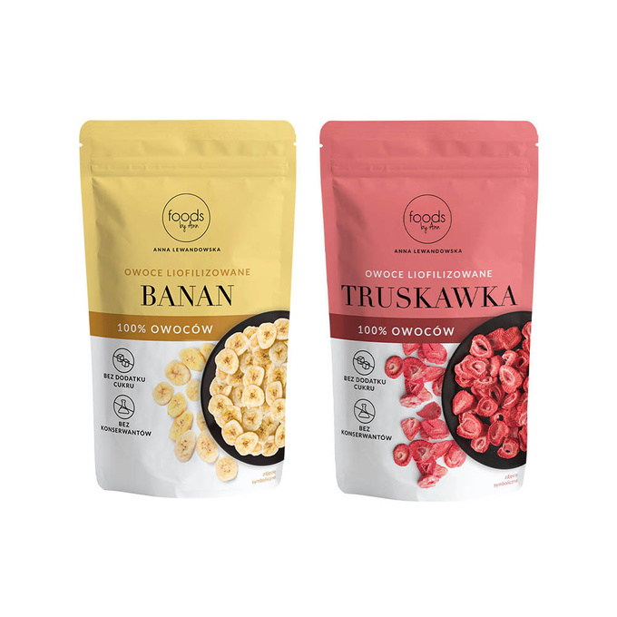Mix of Freeze-dried fruit - Banana and Strawberry