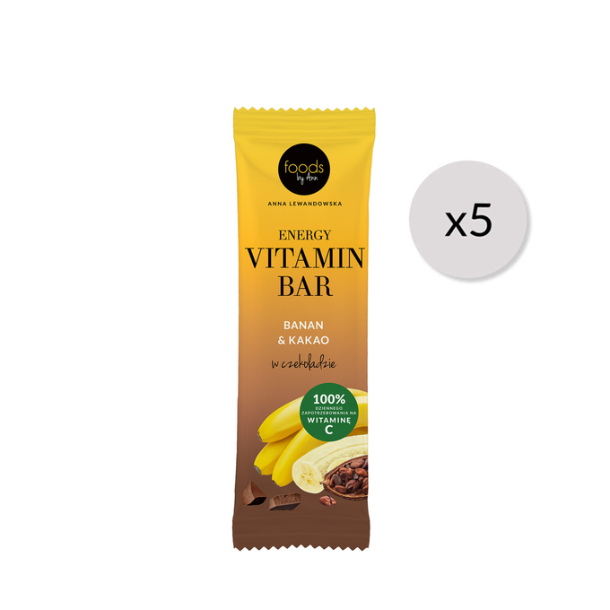 Energy Vitamin Bar Banana & Cocoa x5