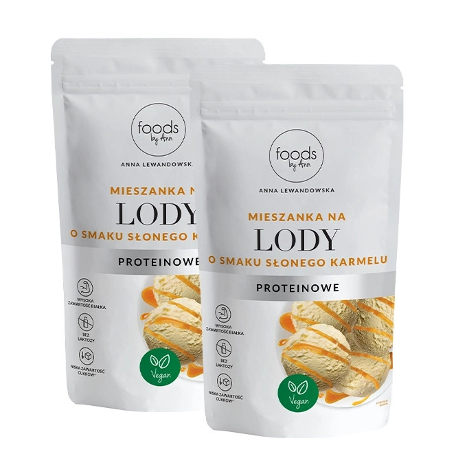 2 x Mieszanka na Lody Proteinowe o smaku Słonego Karmelu