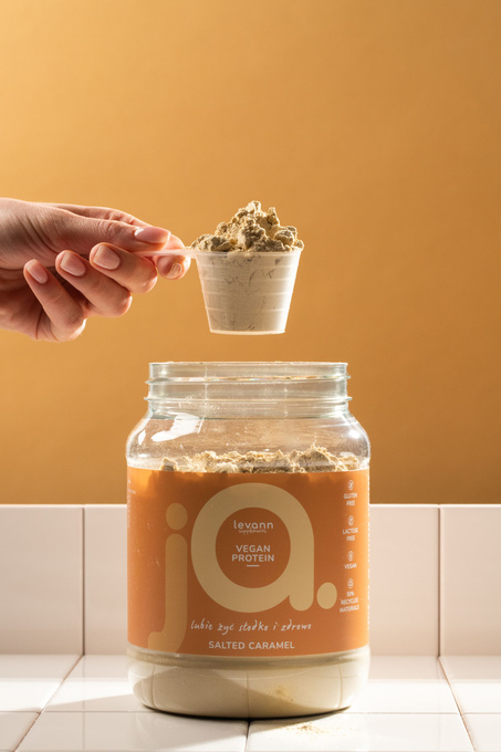 Vegan salted caramel protein powder, 500 g