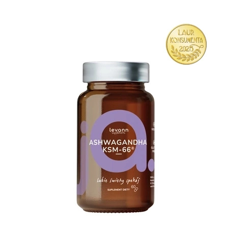 Levann "jA" Ashwagandha KSM-66®, 60 kapsułek