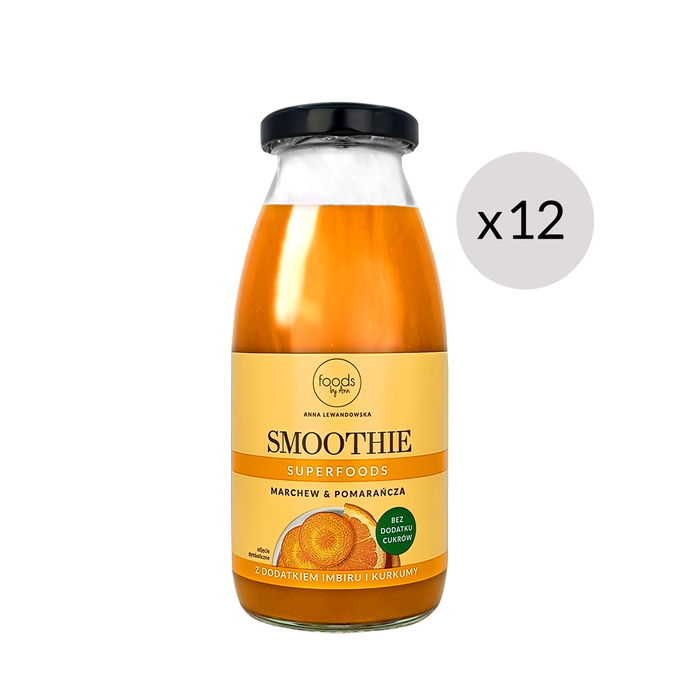 Carrot & orange smoothie, 250 ml x12