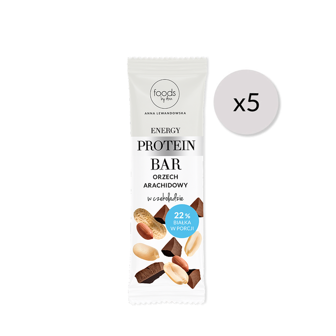 Energy Protein Bar peanuts with chocolate pieces, 35 g x5