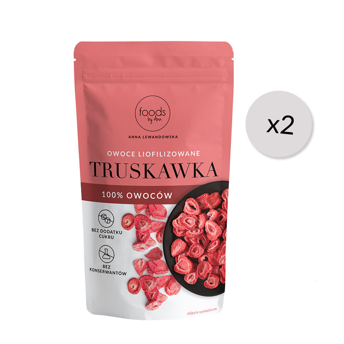 Freeze-dried fruit - strawberry, 65 g x2