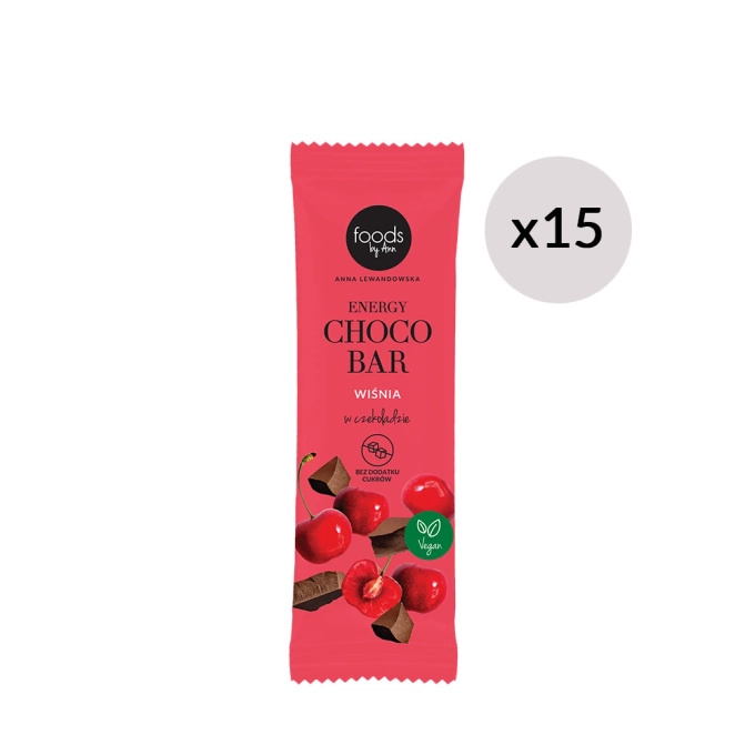 Energy Choco Bar cherry in chocolate, 35 g x15