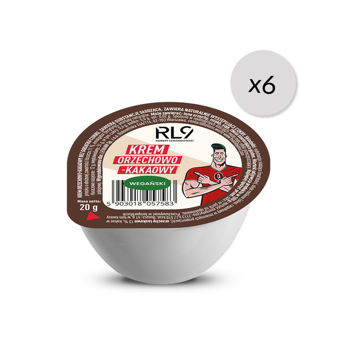 RL9 hazelnut-cocoa cream, 20g x6