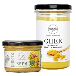 Mantequilla clarificada Ghee ecológica, 400 g + Crema de pistacho, 200 g