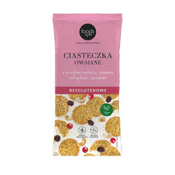Galletas de avena sin gluten con anacardos, arándanos y pasas sultanas, 100 g