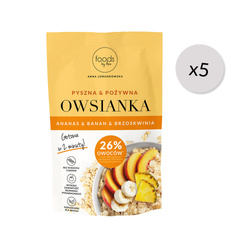 Owsianka ananas, banan & brzoskwinia, 50 g x5