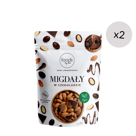 Migdały w czekoladzie, 75 g x2