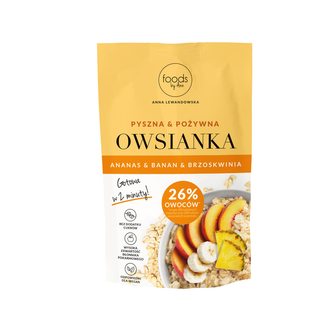 Owsianka Ananas, Banan & Brzoskwinia
