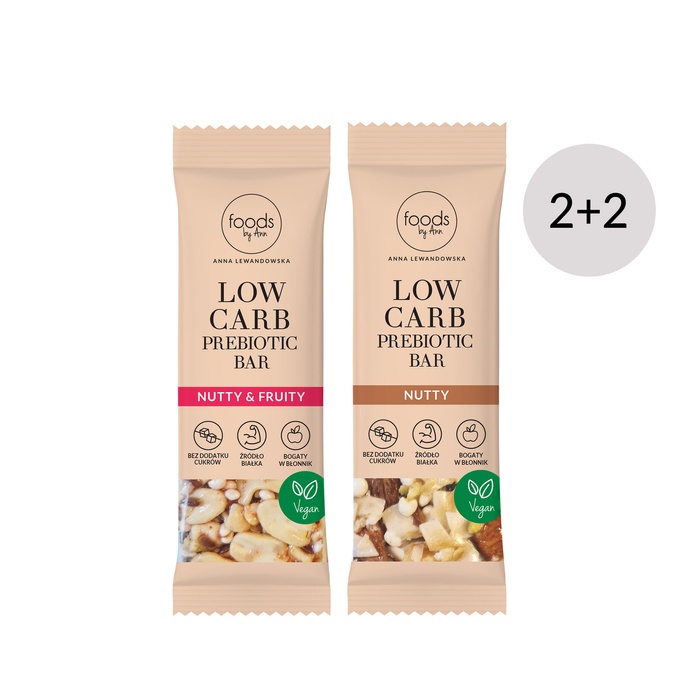 Zestaw Low Carb Prebiotic Bar Mix 2+2