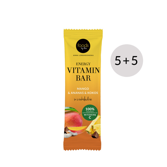 Energy Vitamin Bar Mango & Pineapple & Coco x5