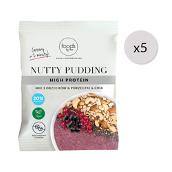 Nutty Pudding mix 3 orzechów, porzeczki & chia, 50 g x5