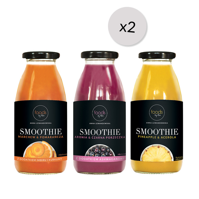 Zestaw: Smoothie  mix smaków x2