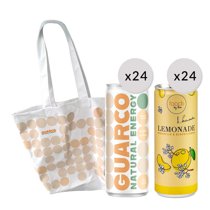 Set: Guarco apple, 250 ml x24 + Lemonade mirabelle, 250 ml x24 + Guarco bag