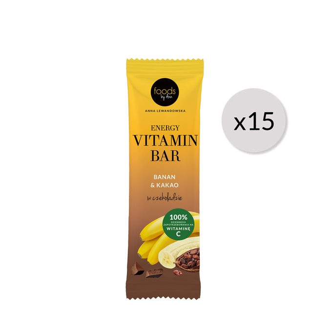 Energy Vitamin Bar Banana & Cocoa x15