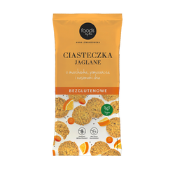 Galletas de mijo sin gluten de zanahoria y naranja, 100 g
