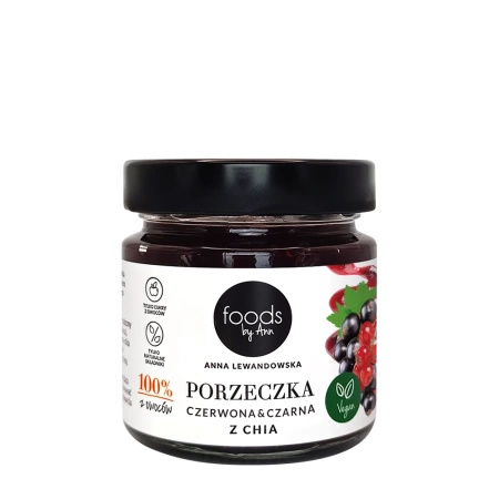 Dżem 100% czerwona & czarna porzeczka z chia, 200 g