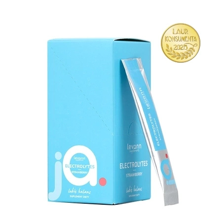 Levann "jA" Electrolytes Strawberry, 10 saszetek