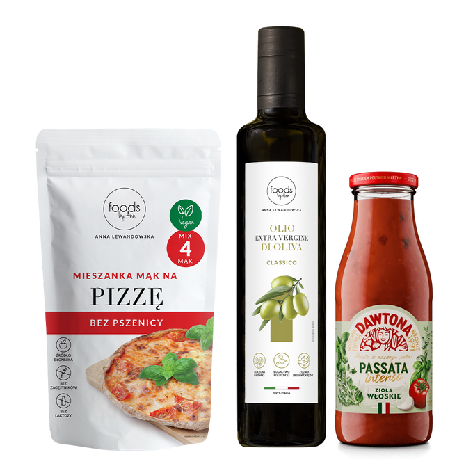 Mieszanka na pizzę + Oliwa z oliwek Classico + Passata Dawtona