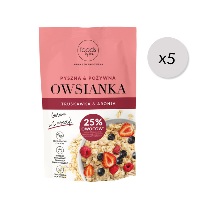 Avena con piña, plátano y melocotón, 50 g x5