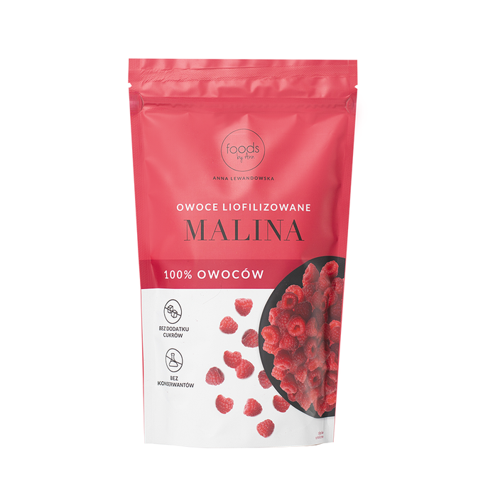 Owoce liofilizowane – malina, 80 g