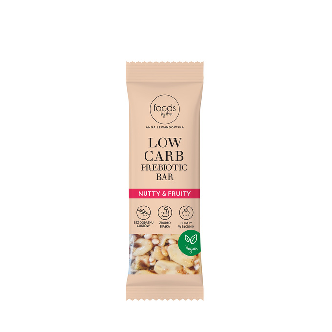 Foods by Ann Low Carb Prebiotic Bar Nutty & Fruity