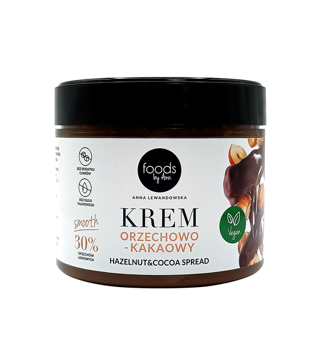 Krem orzechowo-kakaowy Smooth 30% orzechów, 250 g