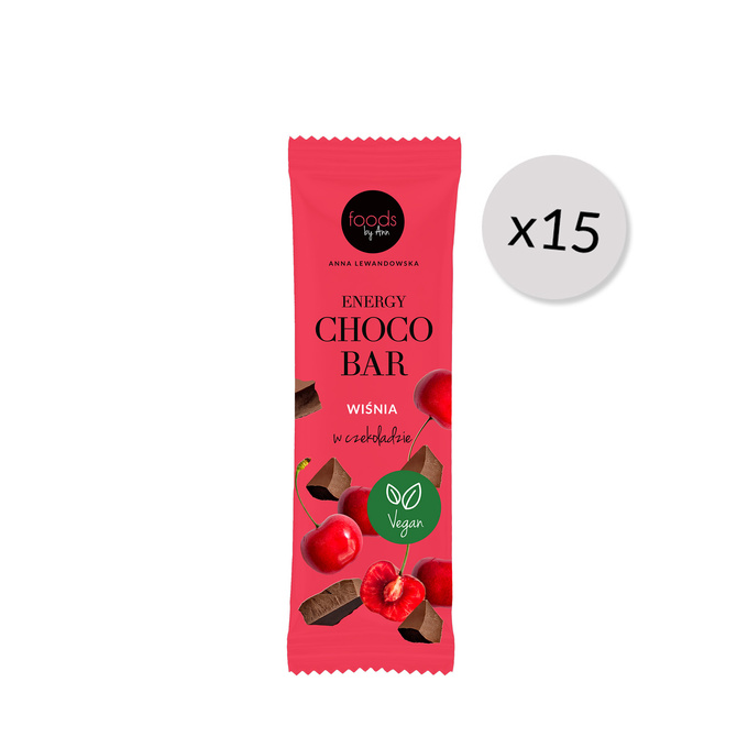 Energy Choco Bar cherry in chocolate, 35 g x15