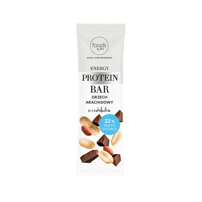 Energy Protein Bar peanuts with pieces of chocolate