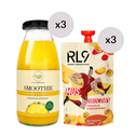 Zestaw: 3x smoothie ananas & 3x RL9 mus owocowy