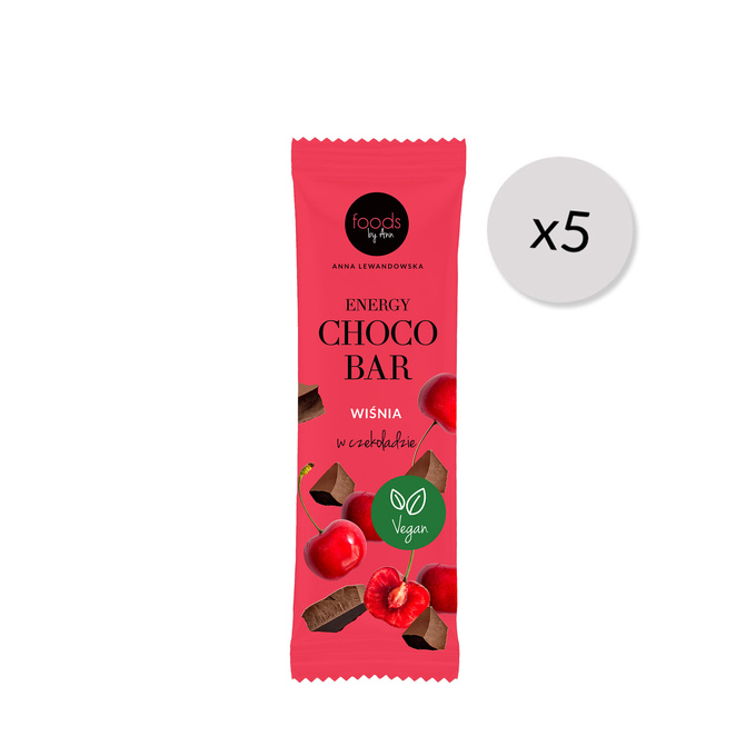 Energy Choco Bar cherry in chocolate, 35 g x5