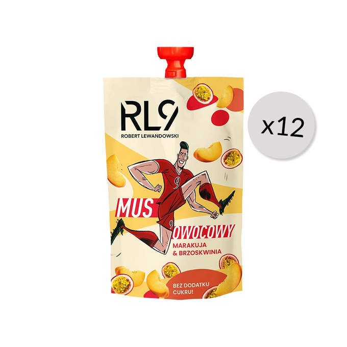 RL9 Passion fruit & peach mousse, 100 g x12