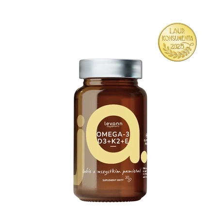 Levann Omega-3 + D3 + K2+ E, 30 capsules