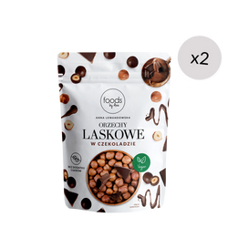 Avellanas bañadas en chocolate, 75 g x2