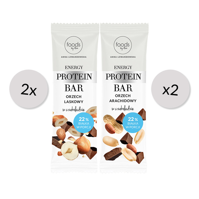 2+2 Energy Protein Bars mixed flavours