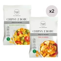 Chips de habas Olives & Sweet Herbs x2 + Chili & Lemon x2