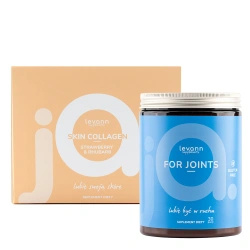 Levann “jA” For Joints, 420 g + Levann “jA” Skin Collagen Strawberry & Rhubarb, 30 sachets