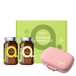 Zestaw: Levann "jA" Witaminy i Minerały, Omega i Detox + organizer gratis!