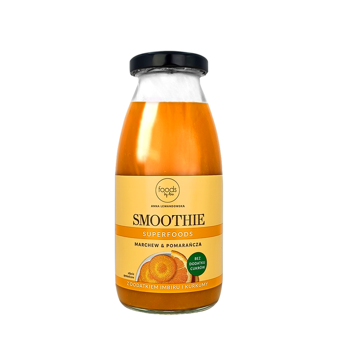 Carrot & Orange smoothie in a bottle, 250 ml