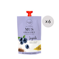 Blueberry mousse, millet flakes & linseed, 100 g x6