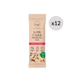 Low Carb Prebiotic Bar Nutty & Fruity, 35 g x12
