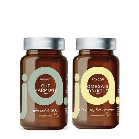 Levann "jA" Gut Harmony, 60 kapsułek + Omega-3+D3+K2+E, 30 kapsułek